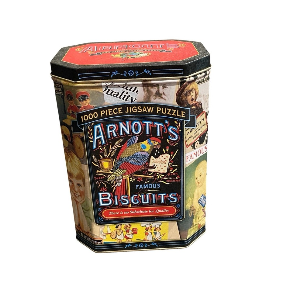 Arnott's Famous Biscuits 1000 Piece Jigsaw Puzzle Collectible Tin Australia